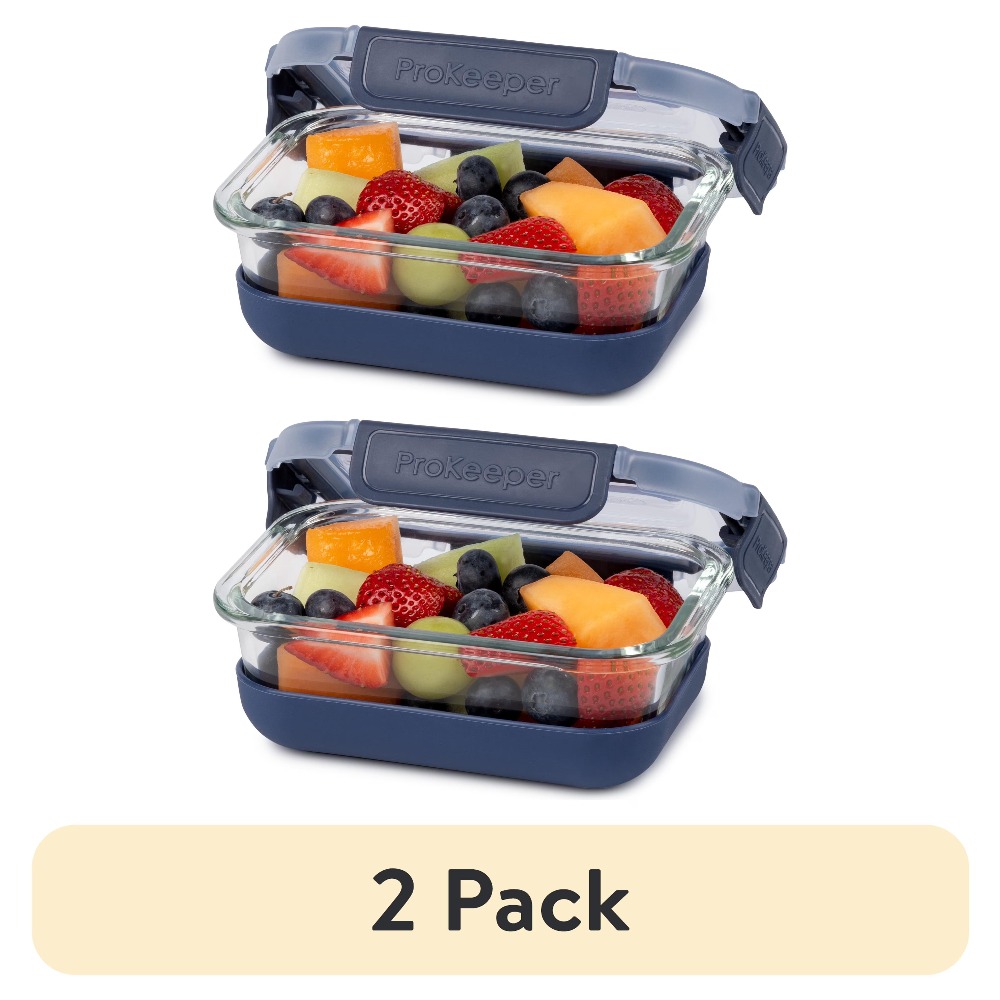 Meal Prep Glass - 2'li Paket 1.6 Bardaklık Cam Gıda