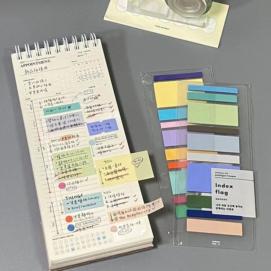 Meal Plan Notepad - Japon Tarzı Spiral Masa Takvimi Planlayıcısı