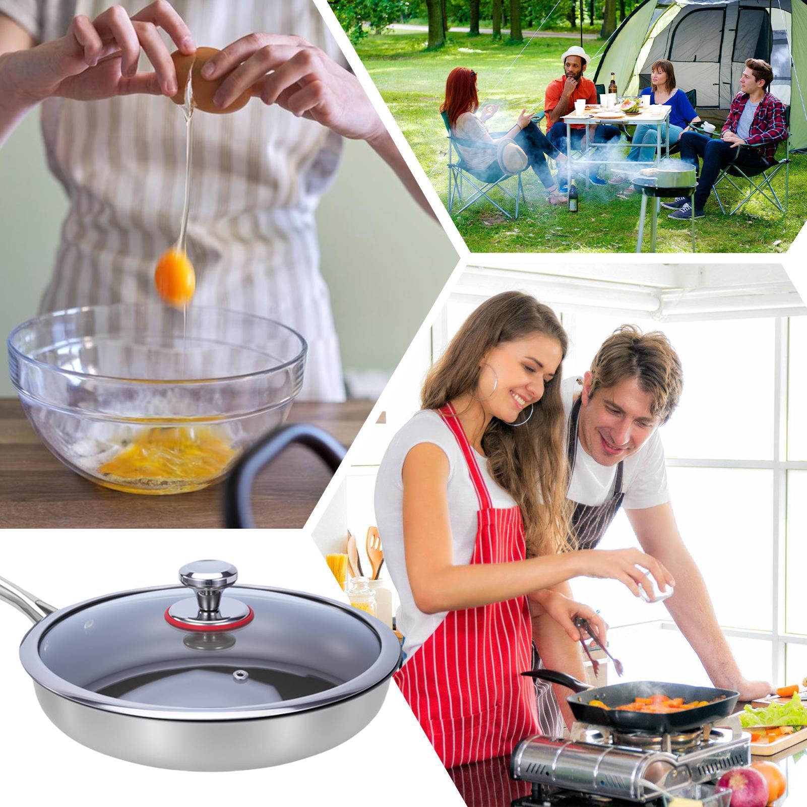 Meal Prep Glass - Titanyum Pişirme Tavası Yapışmaz Pişirme Malzemeleri