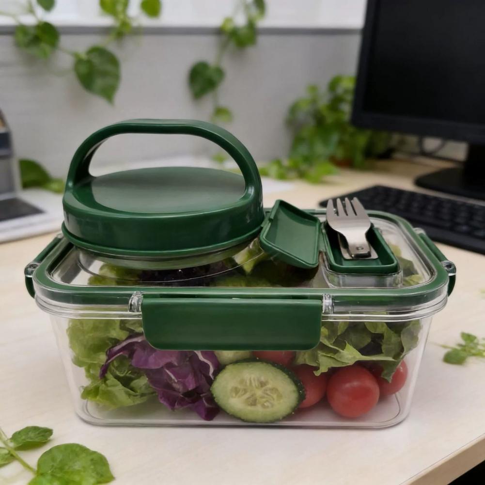 Meal Prep Jar Salad - Sızdırmaz Salata Kutusu 2'li Paket Salata