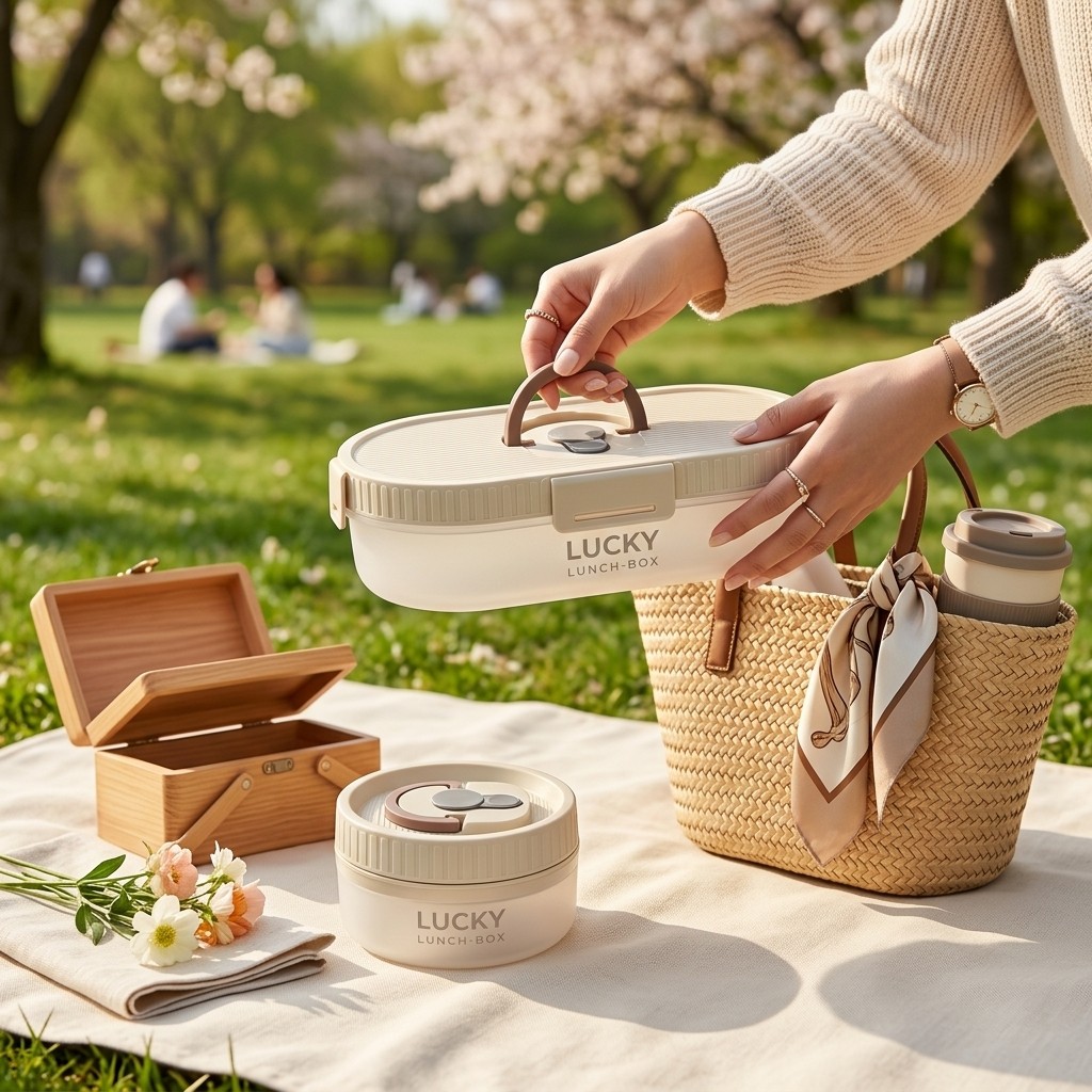 Meal Prep Kinder - Taşınabilir Bento Öğle Yemeği Kutusu Seti