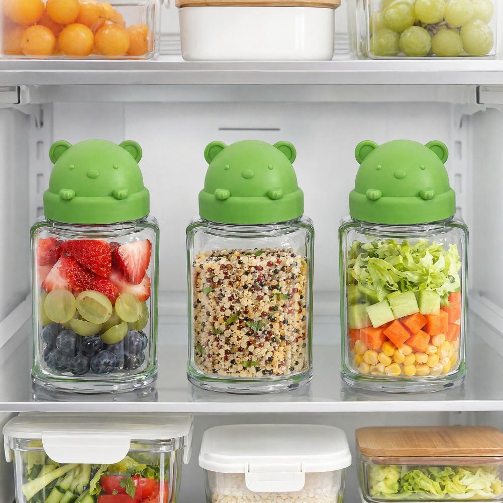 Meal Prep Jar Salad - Yükseltilmiş Sızdırmaz Plastik Salata Kabı Taşınabilir