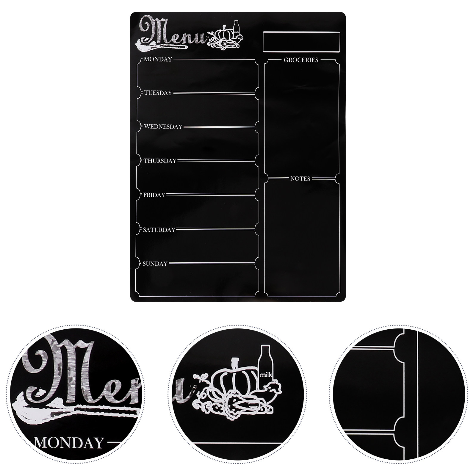 Meal Plan Notepad - Manyetik Buzdolabı Yemek Planlayıcı Not Defteri
