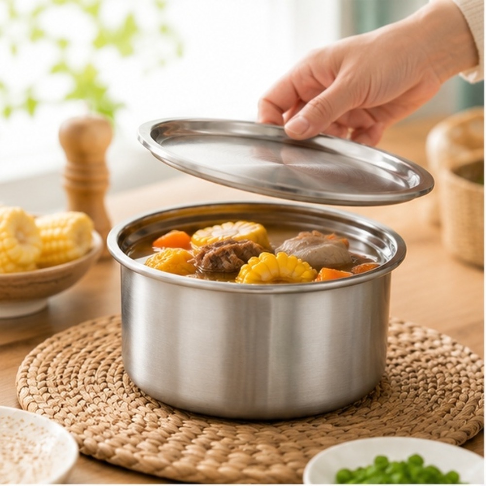 Meal Prep Recipes - 304 Paslanmaz Çelik Kapaklı Ramekin, Buharda