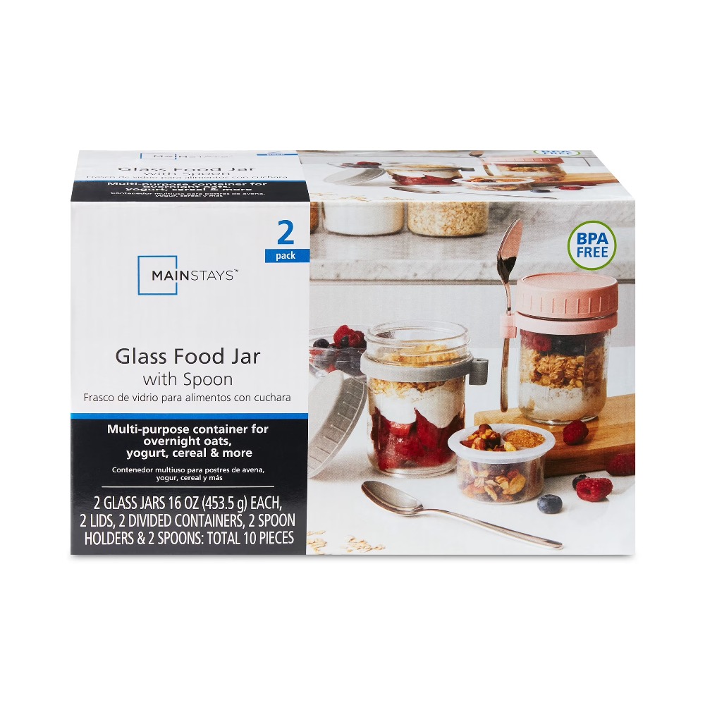 Meal Prep Glass - Taşınabilir Gecelik Yulaf Ezmesi ve Parfe