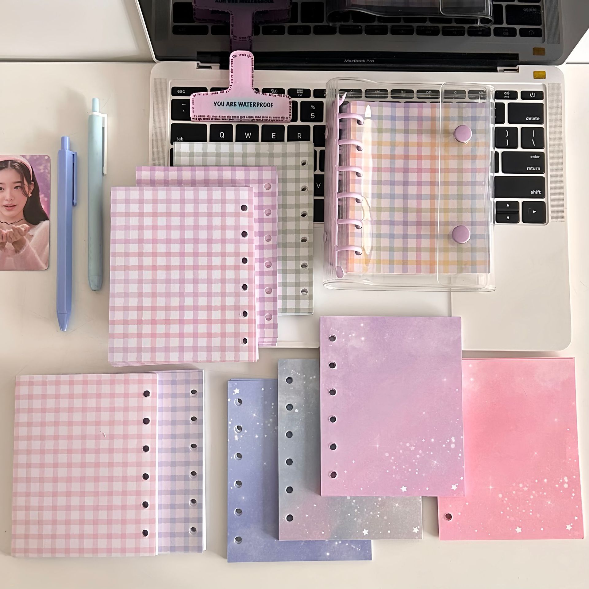 Meal Plan Notepad - A7 Genişletme Renkli Defter Dolum Spiral