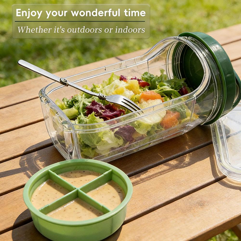 Taşınabilir Salata Kabı, Çatal - Meal Prep Jar Salad incelemesi ve fiyatı