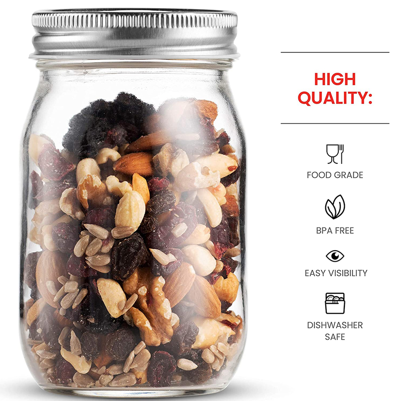 4 adet 450ml cam düzenli ağız  - Meal Prep Jar Salad incelemesi ve fiyatı