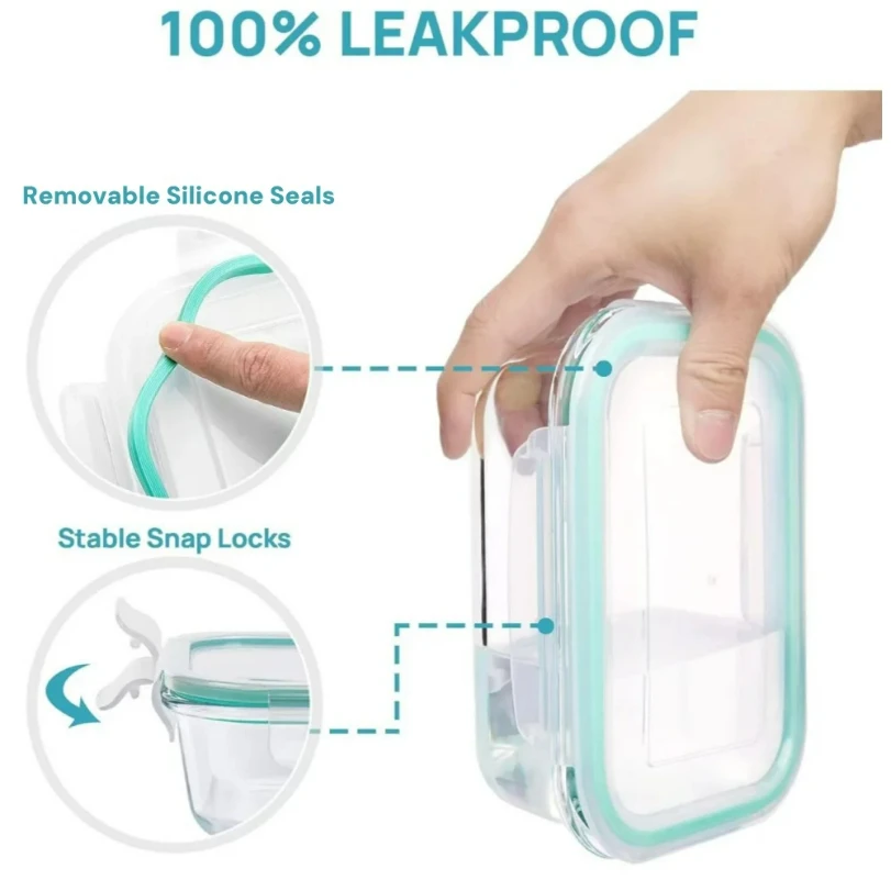 Cam Öğle Yemeği Saklama Kaplar - Meal Prep Glass incelemesi ve fiyatı