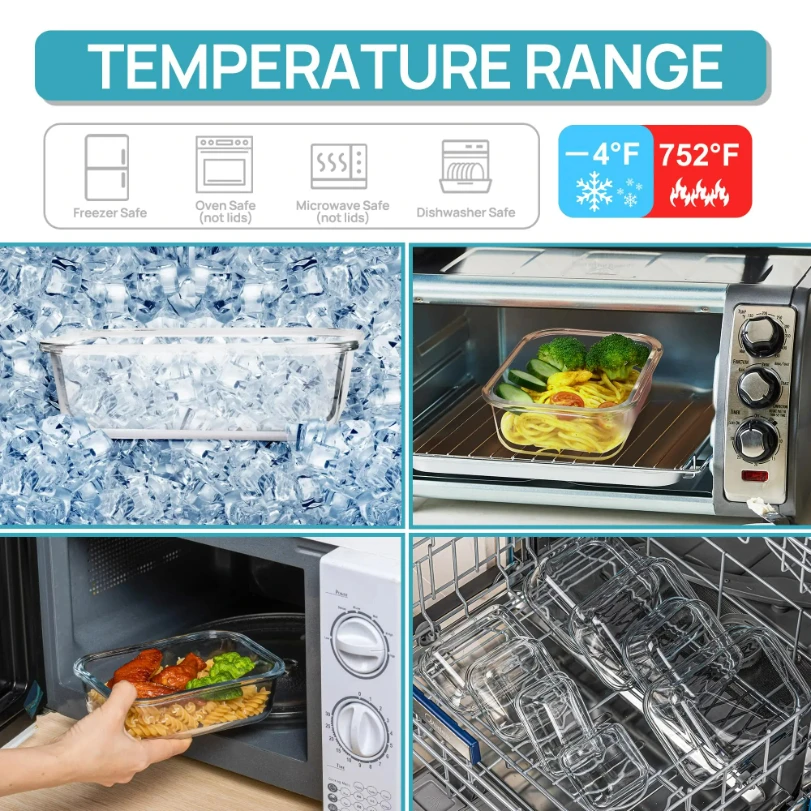 Cam Öğle Yemeği Saklama Kaplar - Meal Prep Glass incelemesi ve fiyatı