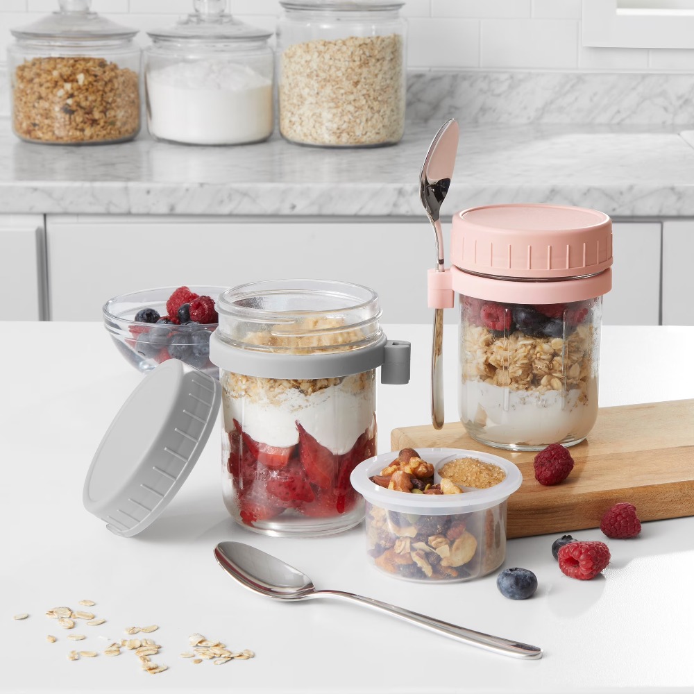 Taşınabilir Gecelik Yulaf Ezme - Meal Prep Glass incelemesi ve fiyatı