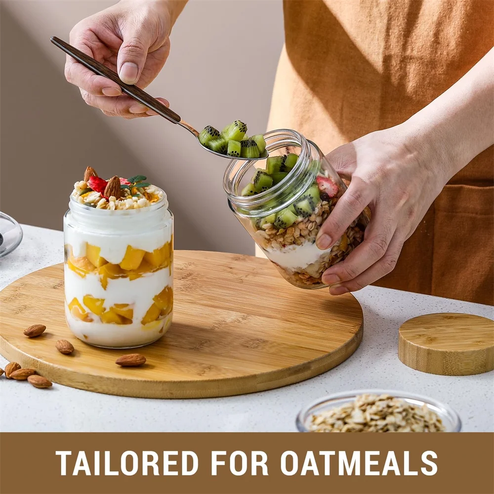 16oz Gecelik Yulaf Ezmesi Kapl - Meal Prep Jar Salad incelemesi ve fiyatı