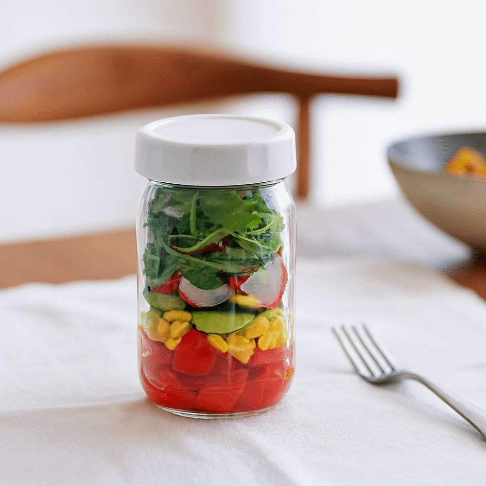 4'lü Paket 32 Oz Ölçekli Ölçü  - Meal Prep Jar Salad incelemesi ve fiyatı