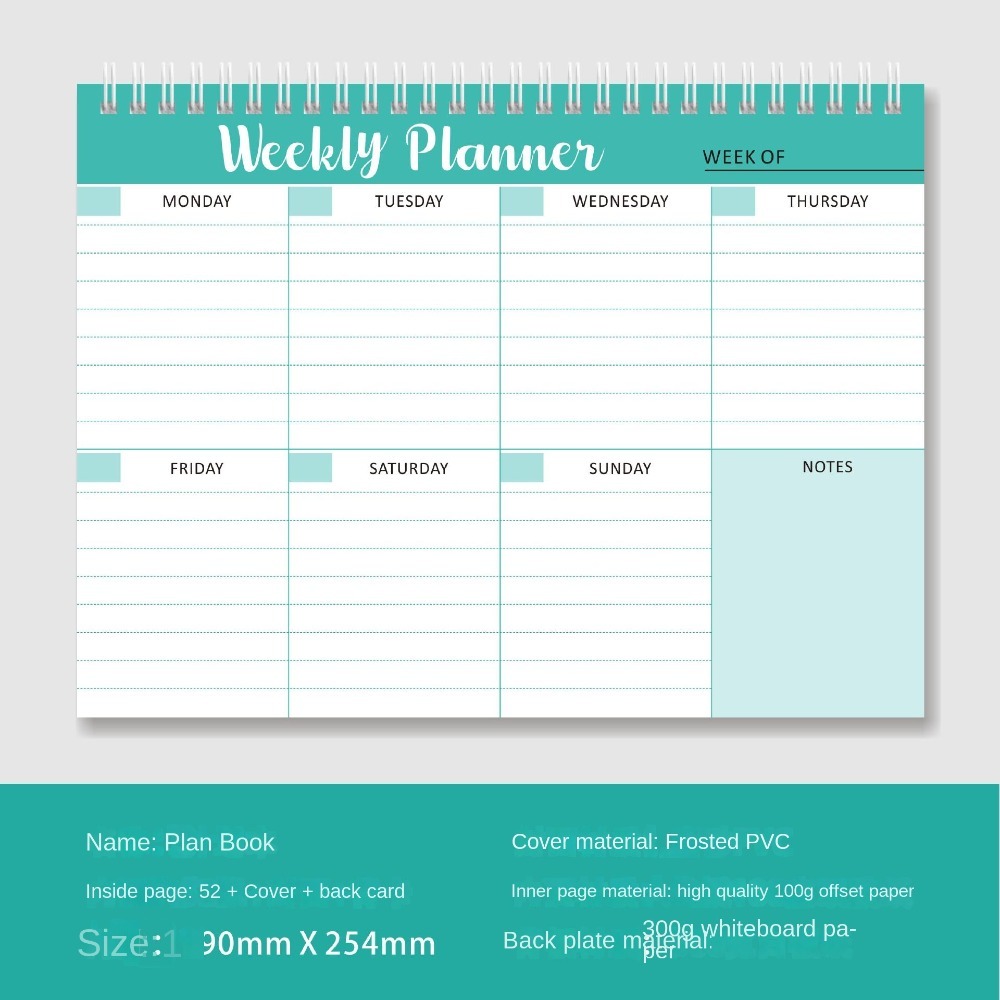 Geniş Ölçekli Yapılacaklar Lis - Meal Plan Notepad incelemesi ve fiyatı