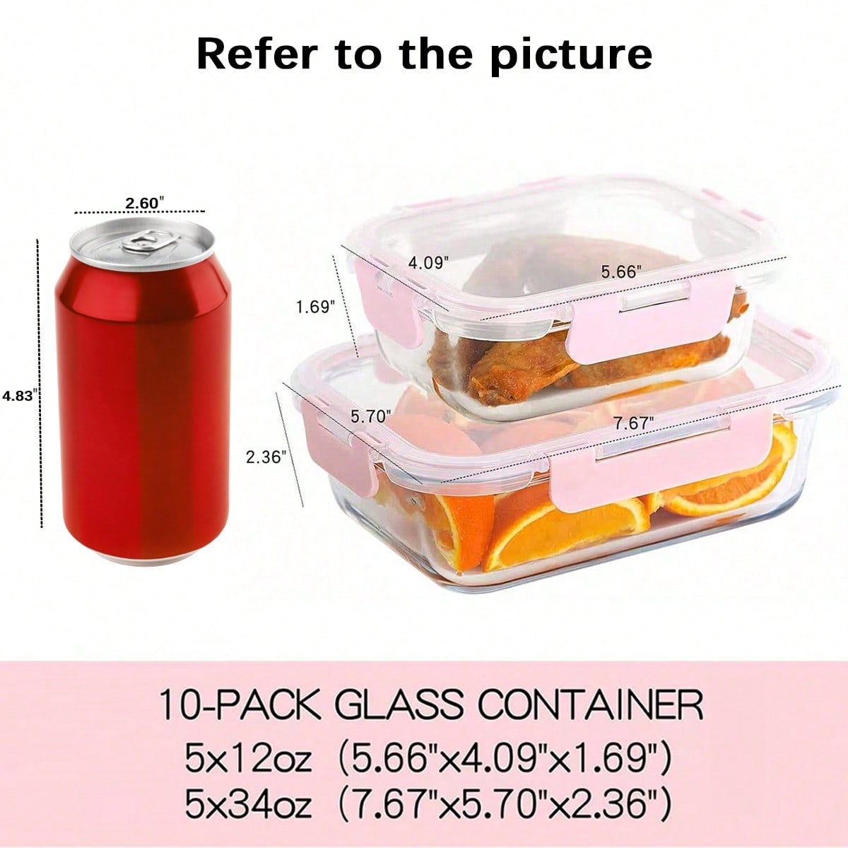 10'lu Paket Cam Yemek Hazırlık - Meal Prep Glass incelemesi ve fiyatı