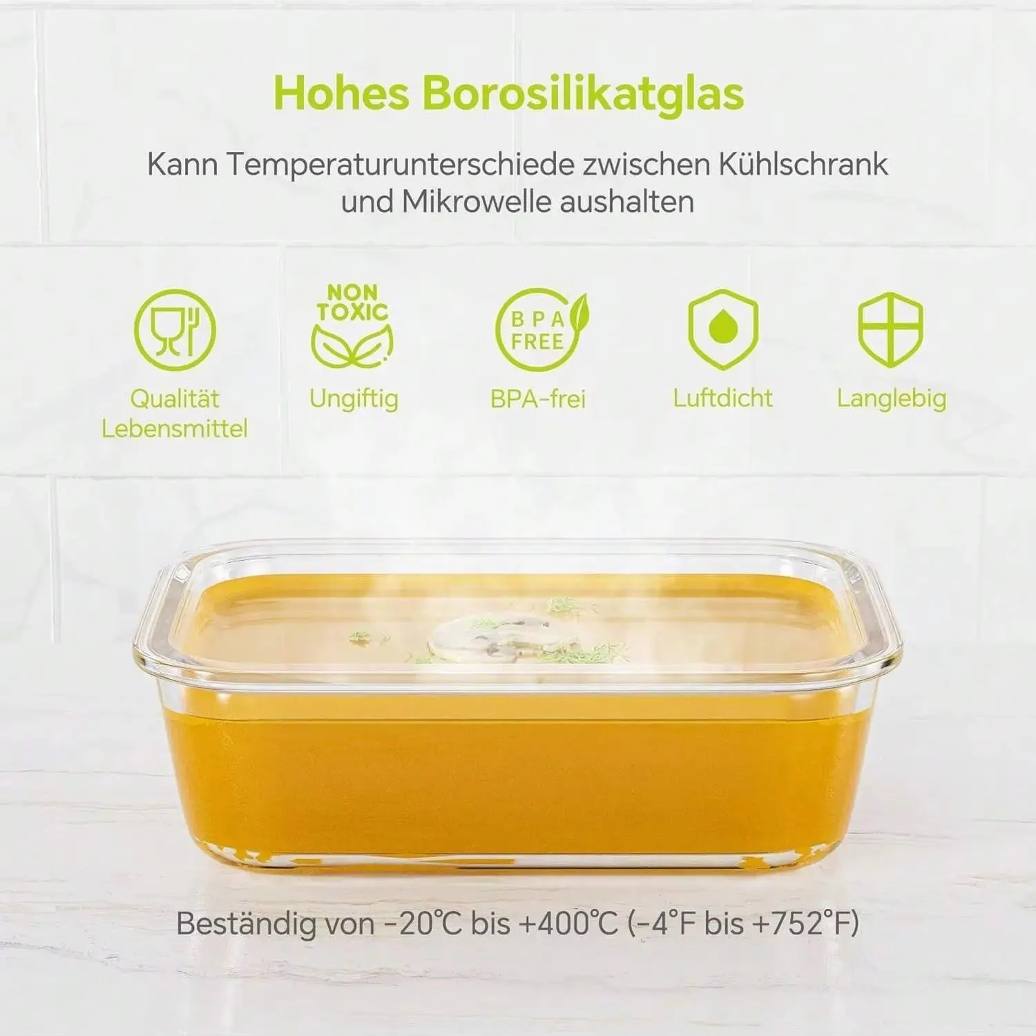 yesGlass Kapaklı Gıda Saklama  - Meal Prep Glass incelemesi ve fiyatı